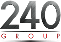 240 Group website design and social media marketing logo