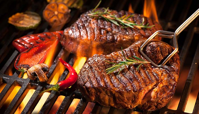 Ledgens Bar & Grill restaurant in Midland Texas flame grilled steaks